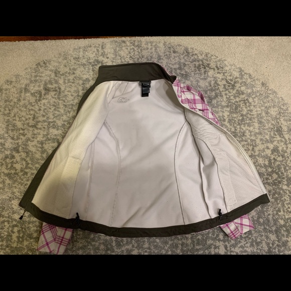 North Face Pink Plaid Waterproof Jacket - Small - Picture 4 of 4